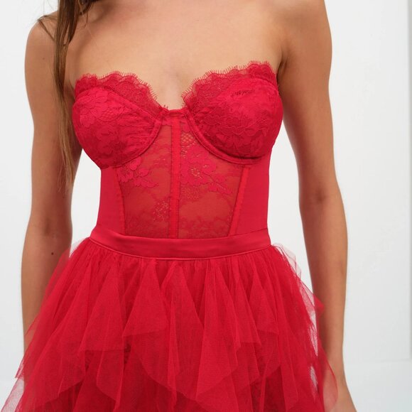 For Love & Lemons Bustier Gown - Picture 3 of 5